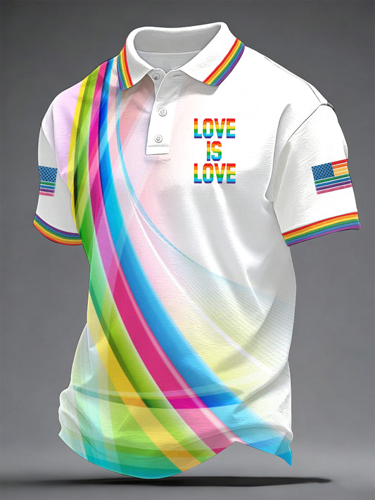 Men's Pride Month Print Casual Top