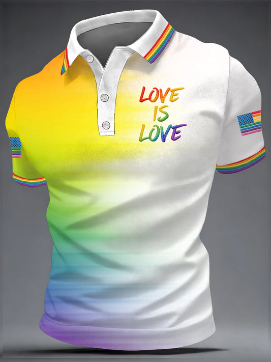Men's Pride Month Print Casual Top