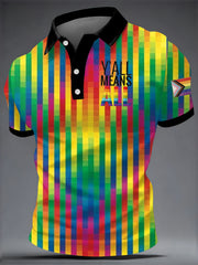 Men's Pride Month Print Casual Top