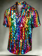 Men's Pride Month Printed Short Sleeve Shirt