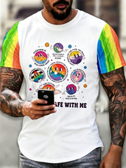 Men's Pride Month Printed short sleeves t-shirt