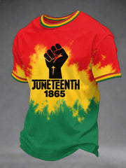Men's Juneteenth 1865 Print Casual Tee