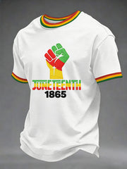 Men's Juneteenth 1865 Print Casual Tee