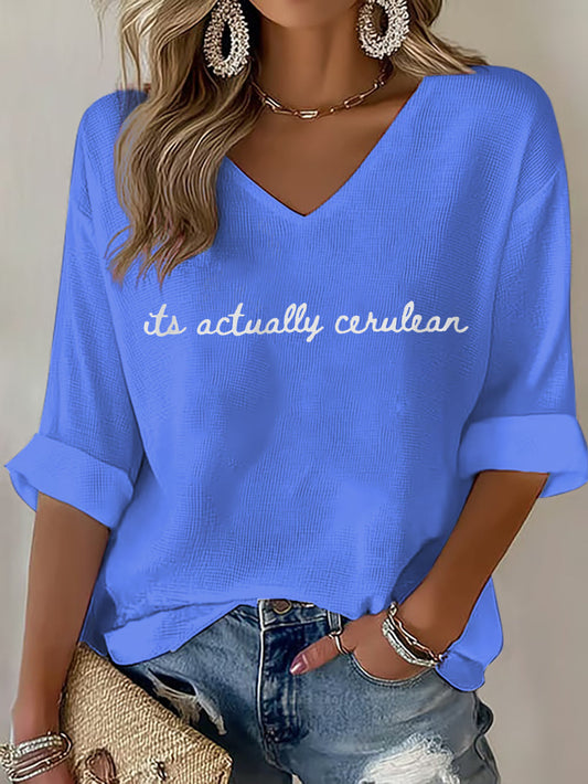 Women's Fashion Movie Inspired Waffle T-shirt
