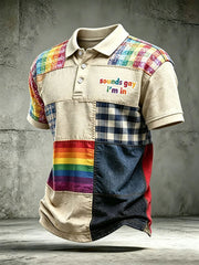 Men's Pride Month Print Casual Top