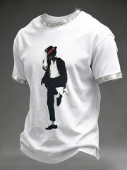 Men's King Of Pop Printed T-shirt
