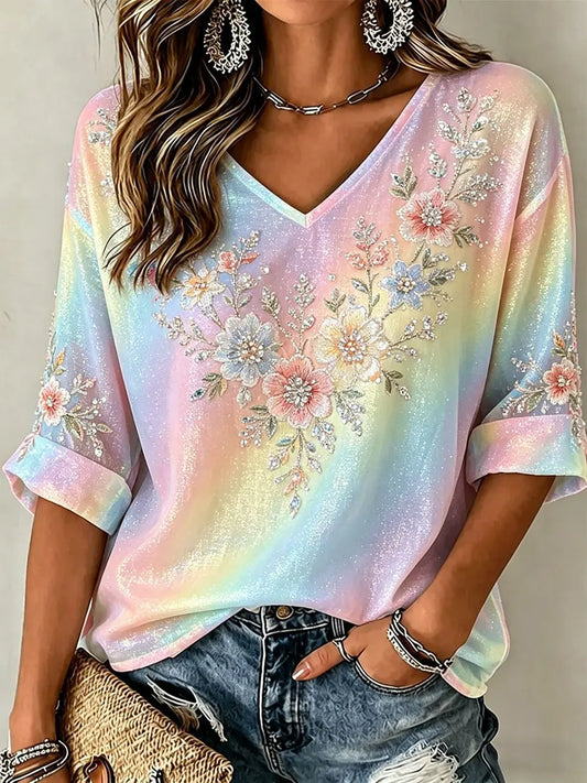 Women's Pride Month Print Casual T-Shirt