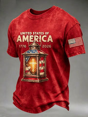 Men's UNITED STATES OF AMERICA 1776-2026 Independence Day FAITH Tee