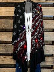 Women's Independence Day American Print Casual Cardigan