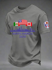 Men's Soccer 2026 Printed Casual T-Shirt