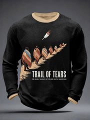 Men's Trail of Tears Waffle Casual T-Shirt