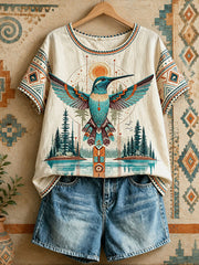 Women's Native Hummingbird Art Tops