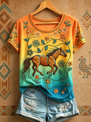 Women's Native Horse Art T-Shirts