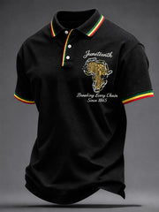 Men's Juneteenth Breaking Every Chain Since 1865 Print Casual Polo