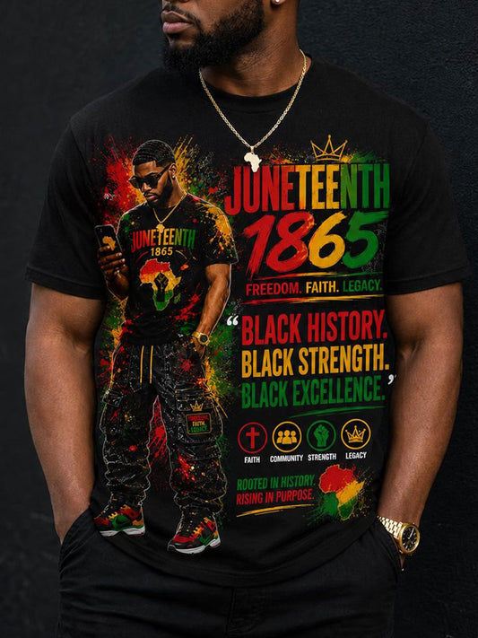 Men's Juneteenth Short Sleeves T-shirt