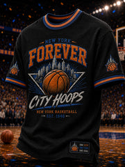 Men's Classic Basketball Fan Graphic Short Sleeve T-shirt