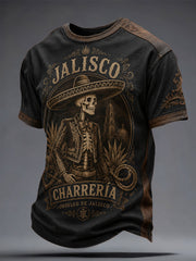 Men's Mexico Charro Pride Jalisco Printed T-shirt