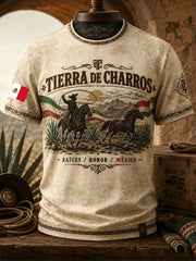 Men's Mexico Charro Pride Jalisco Printed T-shirt