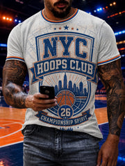 Men's New York Basketball Printed T-shirt