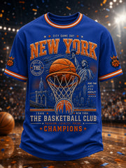 Men's  Classic Basketball Fan Graphic Short Sleeve T-shirt