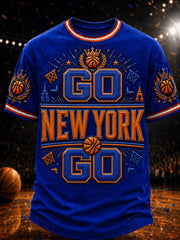Men's Classic Basketball Fan Graphic Short Sleeve T-shirt
