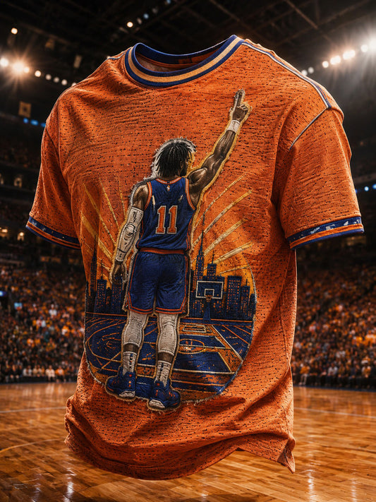 Men's New York Basketball Printed T-shirt