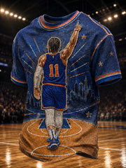 Men's New York Basketball Printed T-shirt