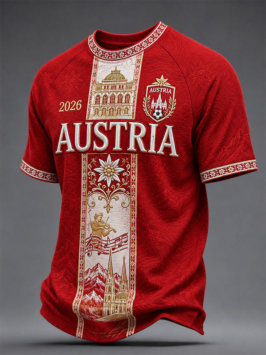 Men's Gift For Football Fans Print Casual Tee