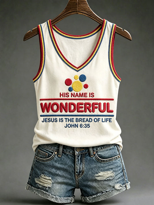 Women's 'Jesus Is The Bread Of Life' Tank Vests