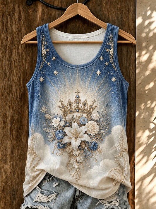 Women's Assumption of Mary Print Vest Top