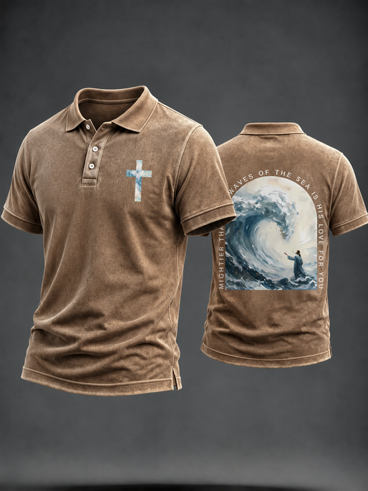 Men's faith polo shirt