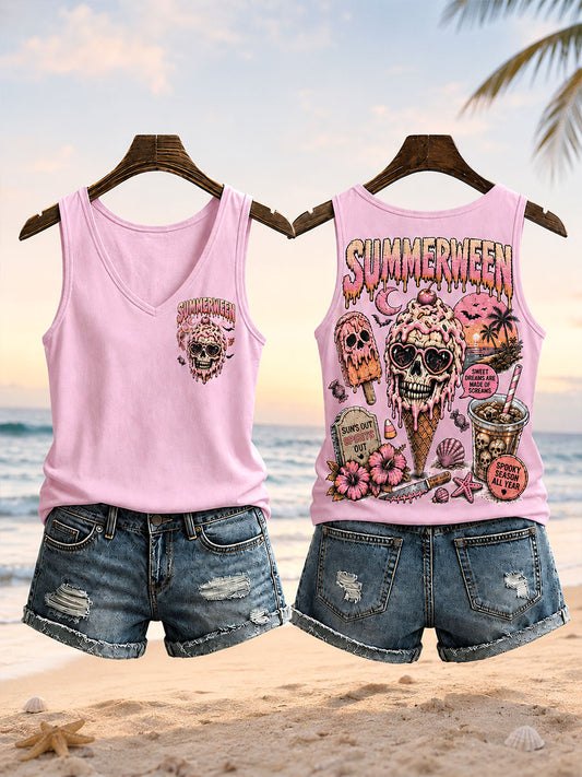Women's Summerween V-Neck Vests