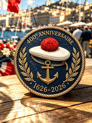 Unisex Marine Nationale Print Brooch