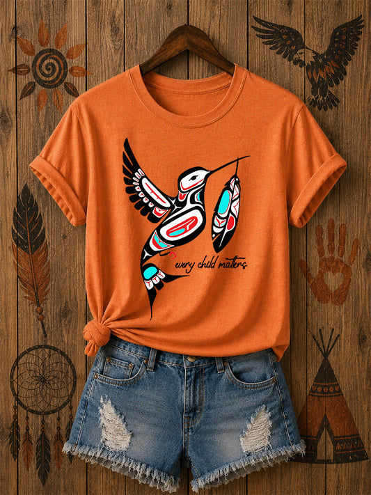 Women's Every Child Matters Printed Casual T-Shirt