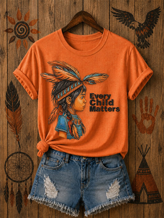 Women's Every Child Matters Printed Casual T-Shirt