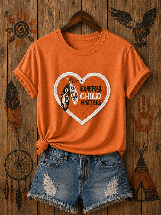 Women's Every Child Matters Printed Casual T-Shirt
