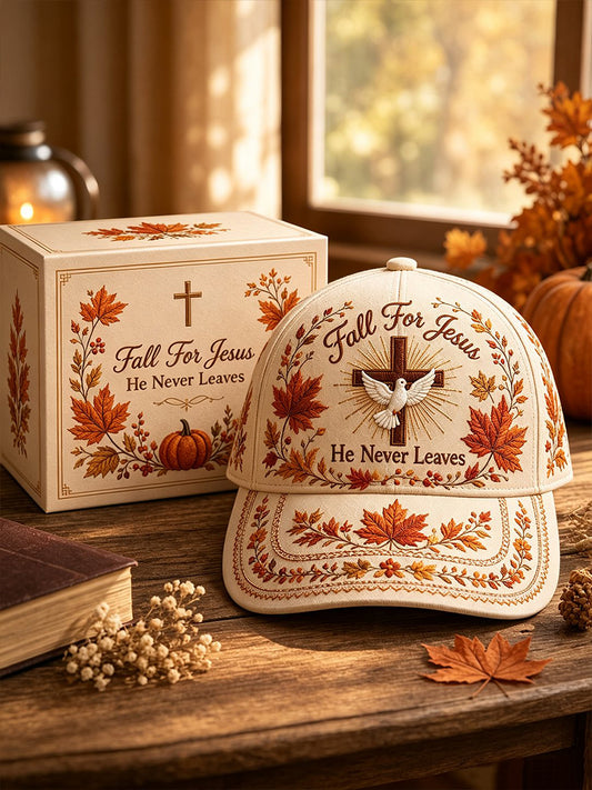 Fall For Jesus He Never Leaves Printed Casual Unisex Hat