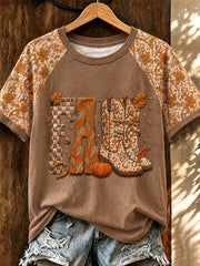 Women's Fall Printed T-shirt