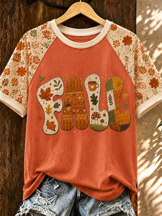Women's Autumn Printed T-shirt