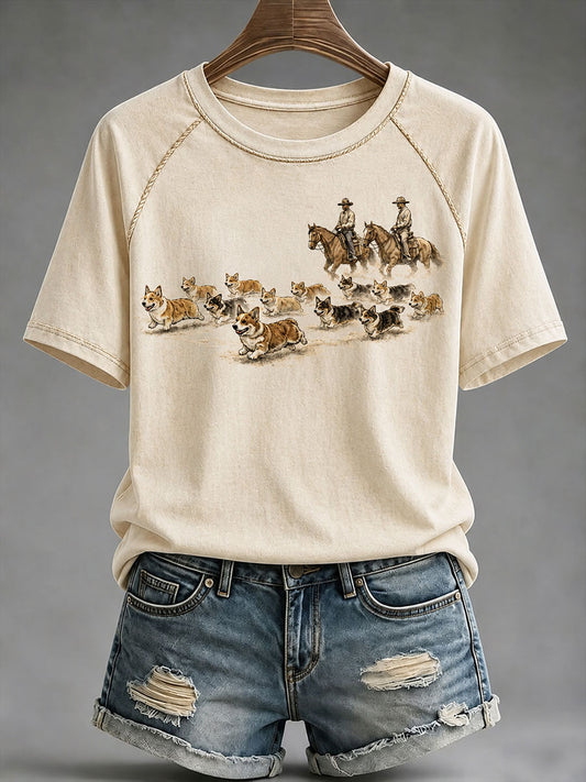 Women's Western Corgi T-shirt