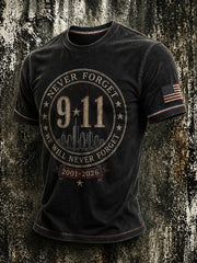 Men's 9.11 Never Forget Printed T-shirt