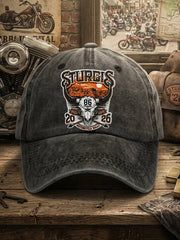 Unisex Motorcycle Rally Printed Cap