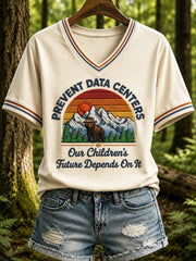 Women's Only You Can Prevent Ai Data Centers Print T-shirt