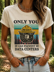 Women's Only You Can Prevent Ai Data Centers Print T-shirt
