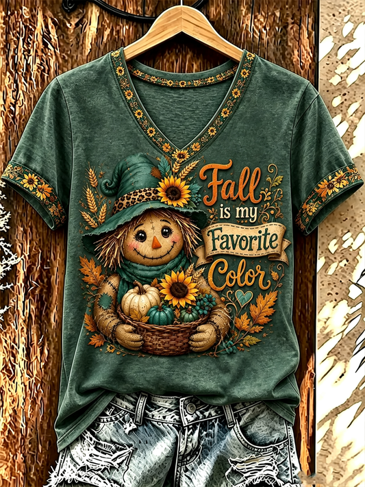 Women's FALL IS MY FAVORITE COLOR short-sleeved T-shirt