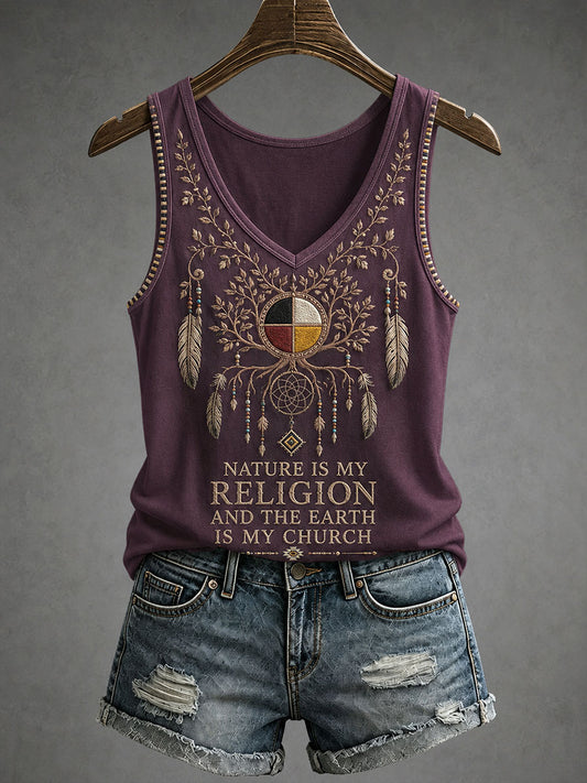 Women's Indigenous Art Tank Top