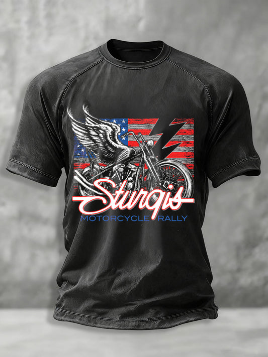Men's Motorcycle Rally Printed T-shirt