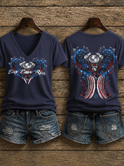 Women's Motorcycle Rally Printed T-shirt