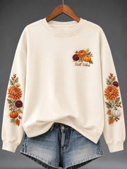Women's Autumn Art Print Sweatshirt