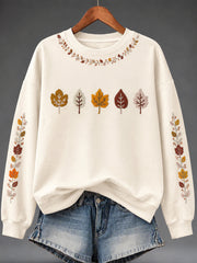 Women's Autumn Art Print Sweatshirt